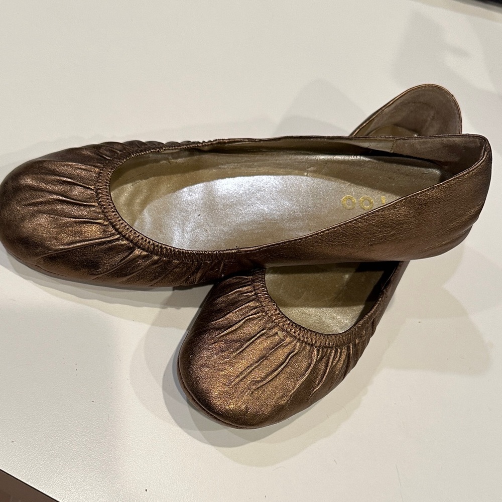 Me too Elegant Bronze Ballet Flats, 8.5M